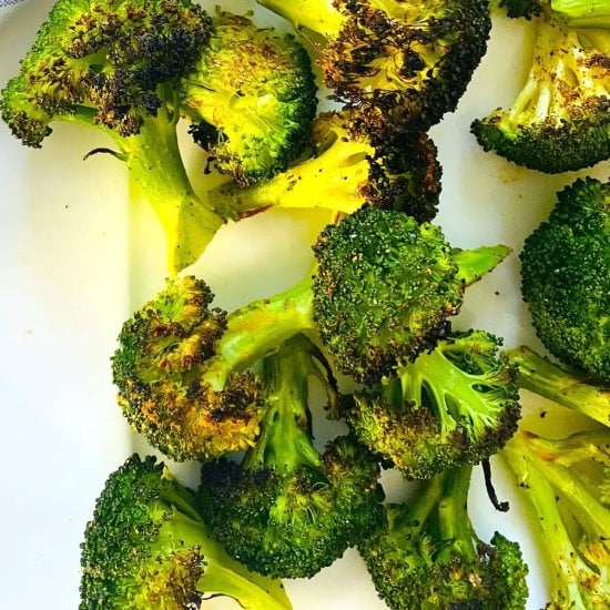 Crispy Garlic Broiled Broccoli