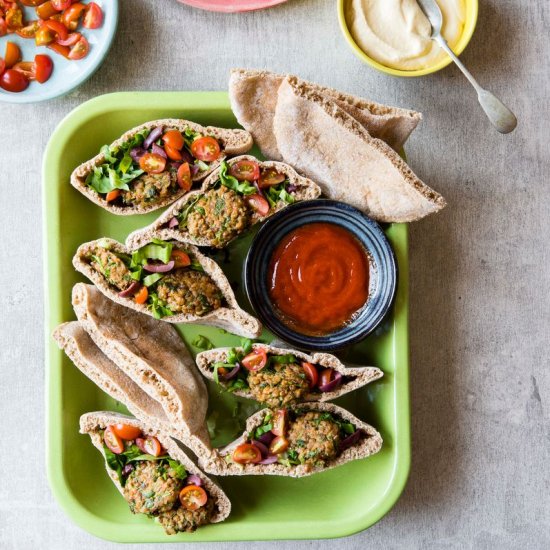 Baked Lentil Falafel