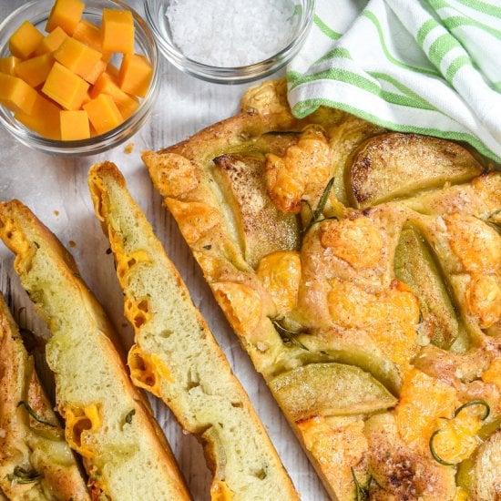 Apple Cheddar Focaccia
