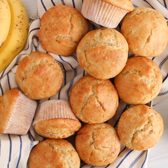 Sourdough Banana Muffins