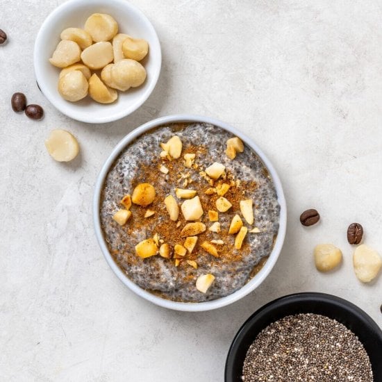 Cappuccino Macadamia Chia Pudding