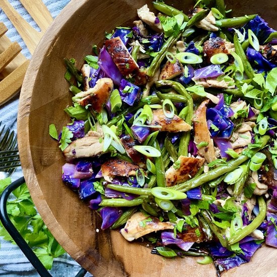 Sesame Chicken & Cabbage Salad