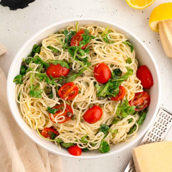 Lemon Capellini Pasta Salad