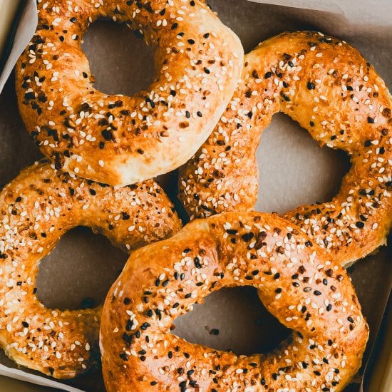 Air Fryer Cottage Cheese Bagels