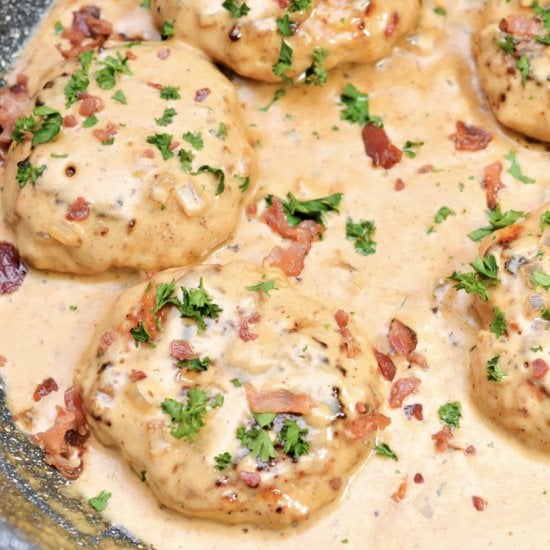 Keto Cheddar Ranch Chicken Burgers