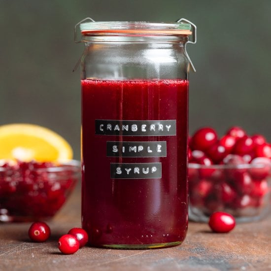 Cranberry Simple Syrup