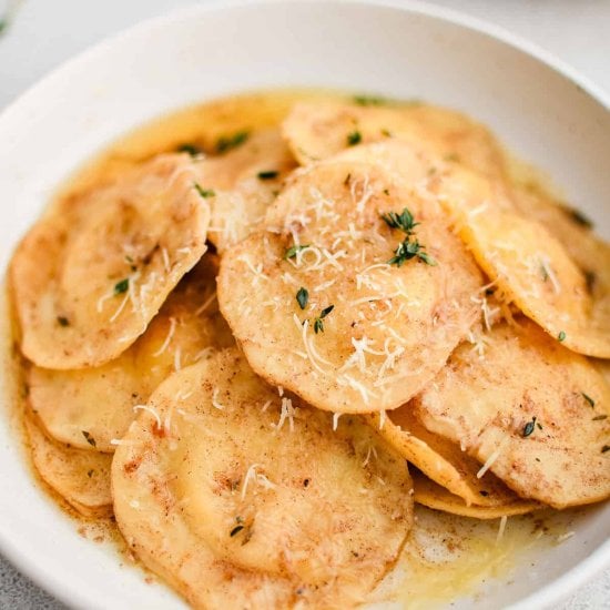 Brown Butter Garlic Ravioli