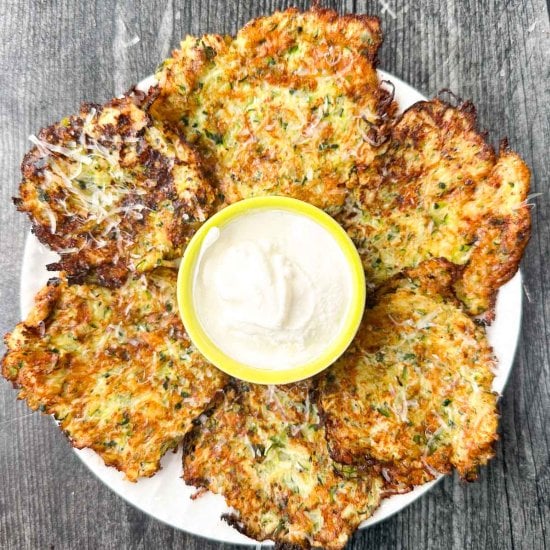 Low Carb Zucchini Latkes Recipe