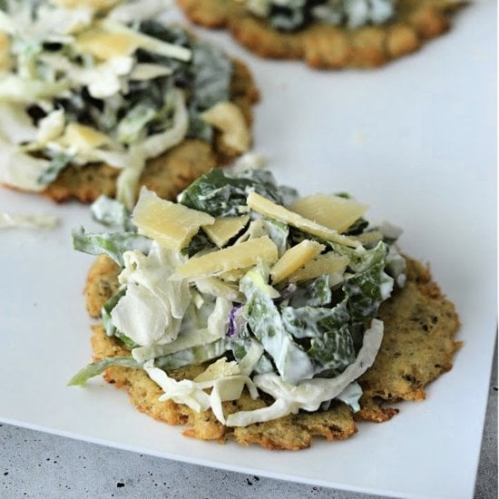 Caesar Salad Slaw Chicken Crust
