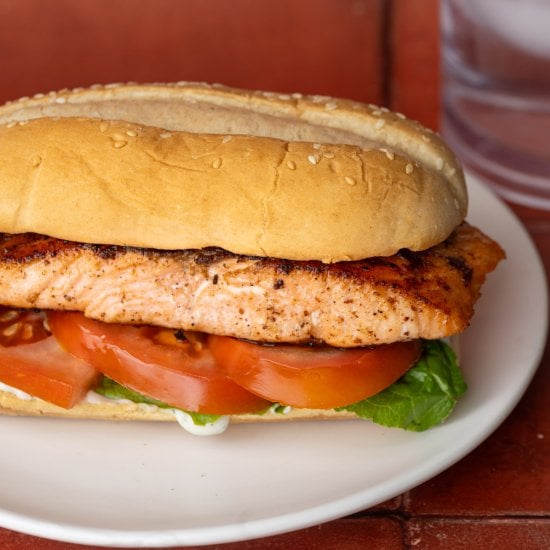 15-Minute Pan-Fried Salmon Sandwich