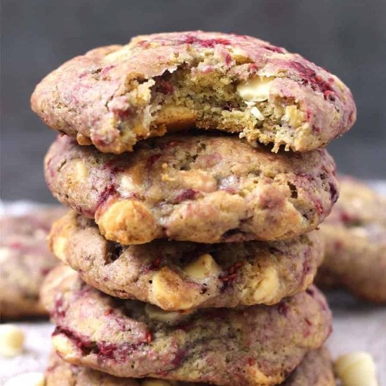 Raspberry Chocolate Chip Cookies