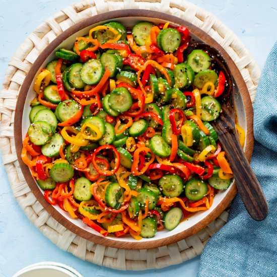Sweet Pepper and Cucumber Salad