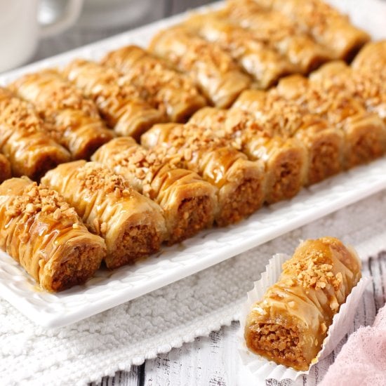 Almond Baklava Rolls