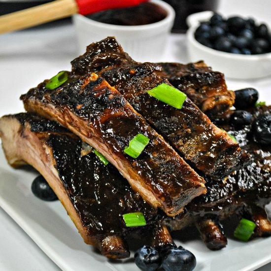 Blueberry BBQ Sauce Ribs