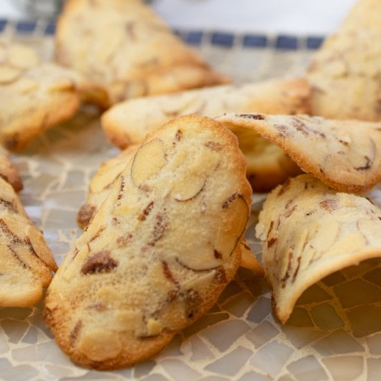 Almond Tuile Cookies-Gluten Free