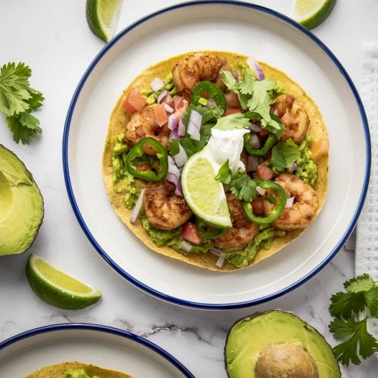 Crispy Shrimp Tostadas