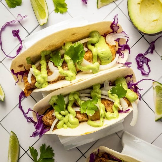 Blackened Tilapia Tacos