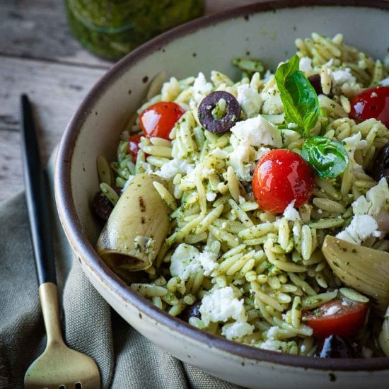 Orzo Pesto Salad