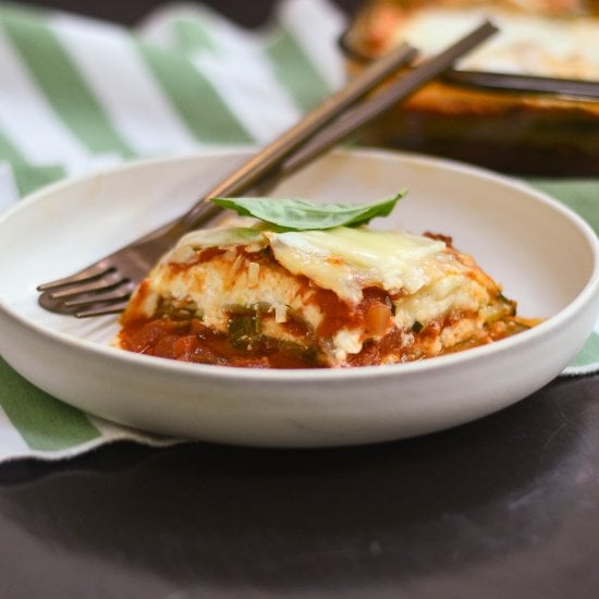 Healthy GF Zucchini Lasagna