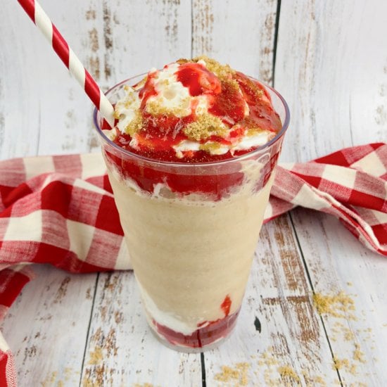 Starbucks Strawberry Funnel Cake