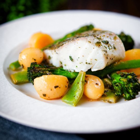 Quick and Easy Cod Traybake