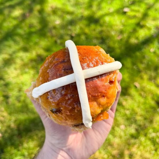 Carrot Cake Hot Cross Buns