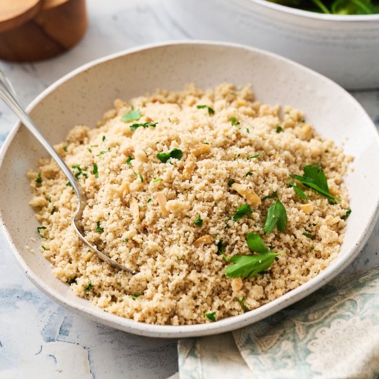 Fonio Pilaf with Toasted Almonds