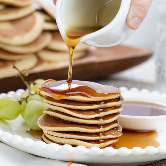 Mini Banana and Cinnamon Pancakes
