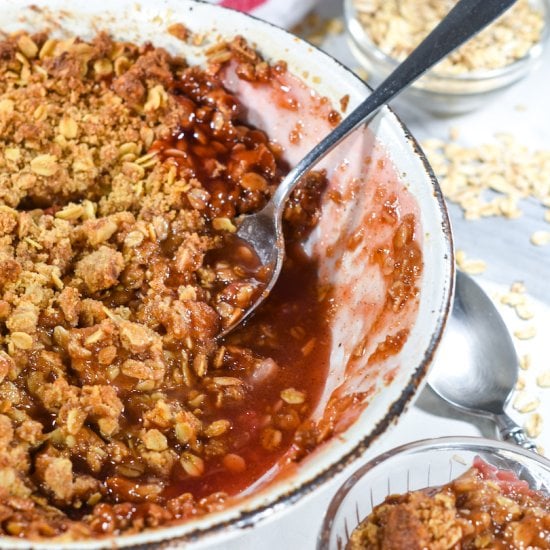 Strawberry Rhubarb Crisp