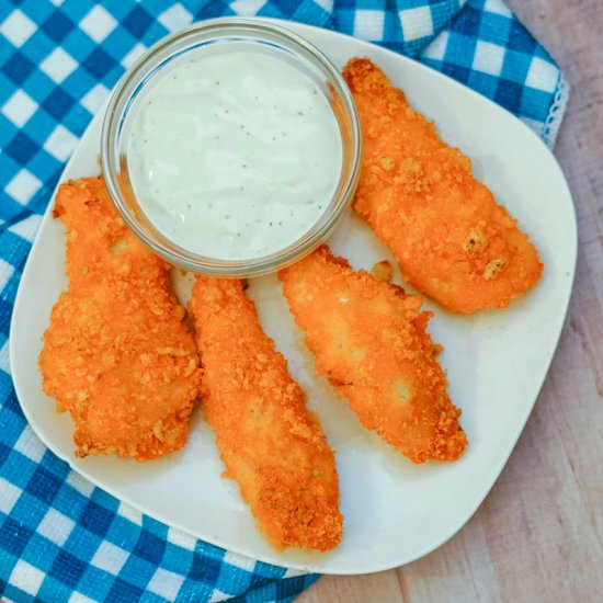 Baked Cheetos Chicken Tenders