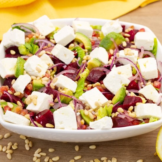 Feta, Avocado and Beets Salad
