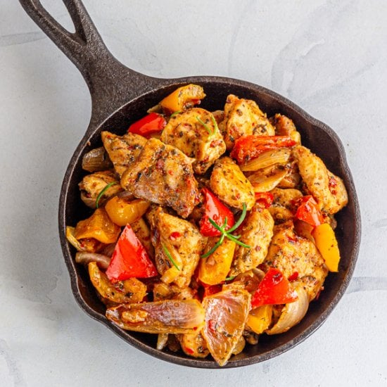 Chicken Traybake with Peppers