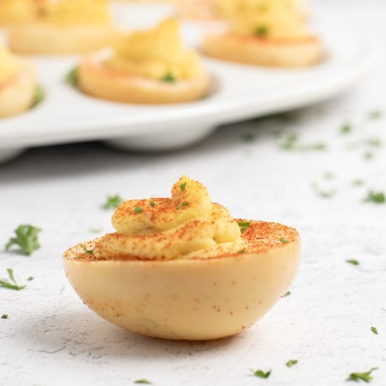 Smoked Deviled Eggs