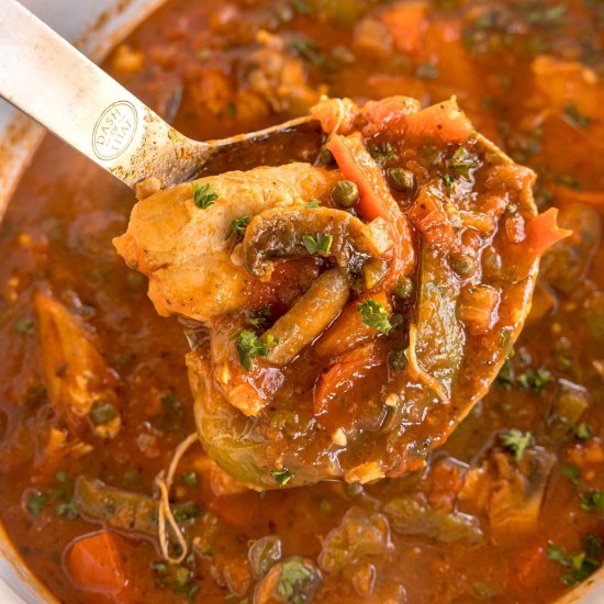 Crock Pot Chicken Cacciatore
