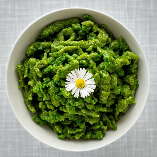 Austrian Wild Garlic Spaetzle
