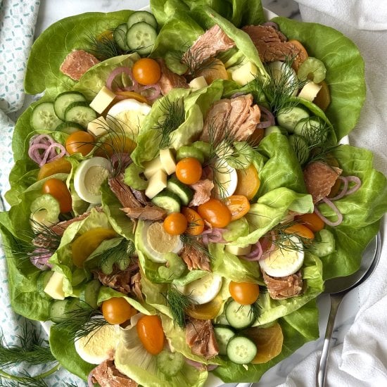 Irish Pub Salad with Smoked Salmon