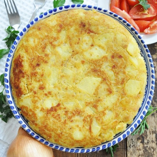 “NO EGG” Spanish Potato Omelette