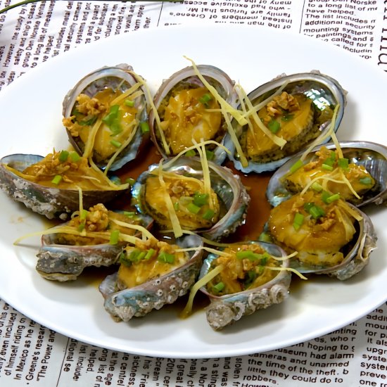 Cantonese Style Steamed Abalone​