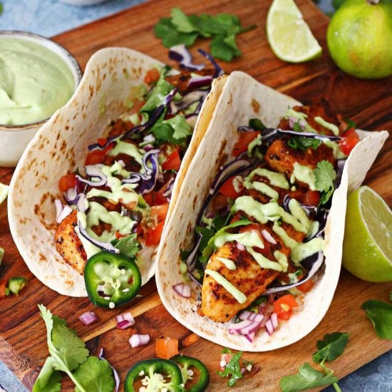 Blackened Fish Tacos