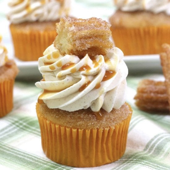 Easy Churro Cupcakes Recipe