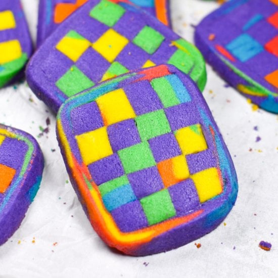 Rainbow Checkerboard Cookies
