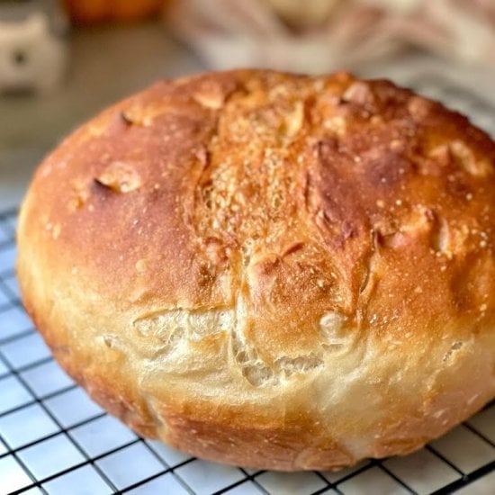 3-Ingredient No-Knead Bread