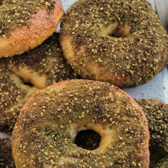 Za’atar Bagels (6 Ingredients)