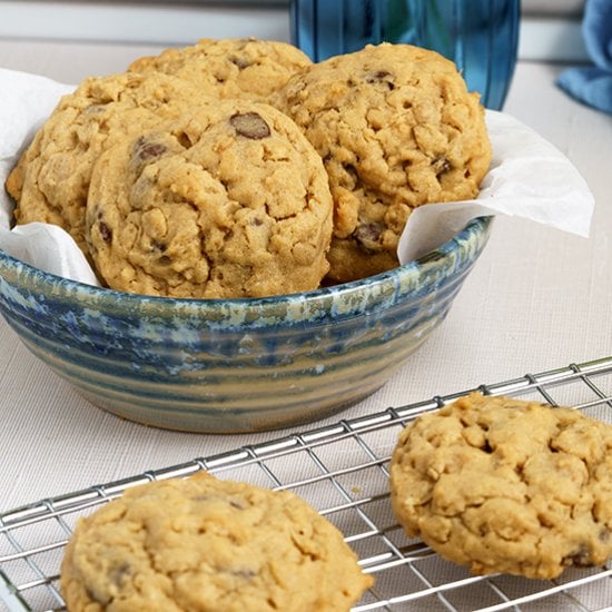 Peanut Butter Oatmeal Chip Cookies