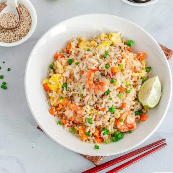 High Protein Prawn Fried Rice