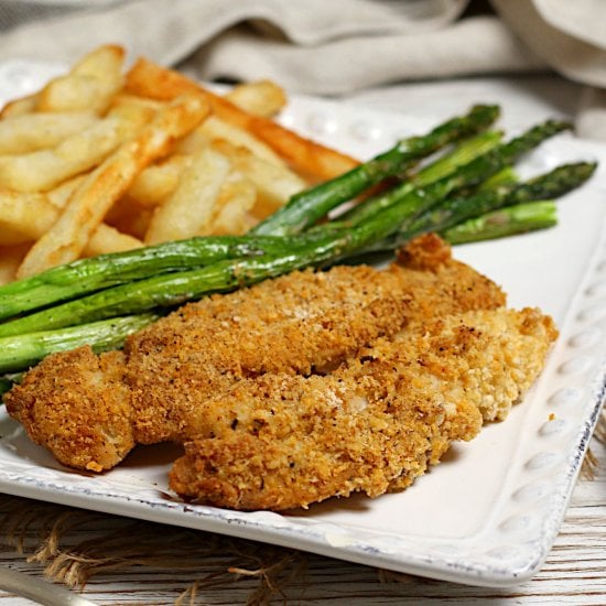 Crunchy Oven-Baked Chicken Fingers