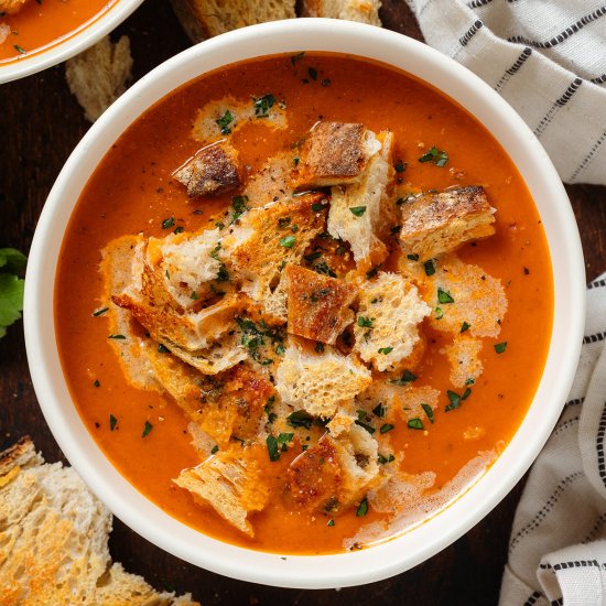Tomato Zucchini Soup