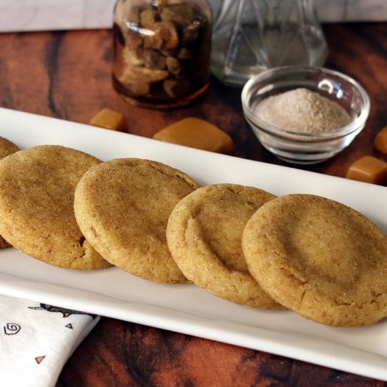 Caramel Stuffed Snickerdoodles