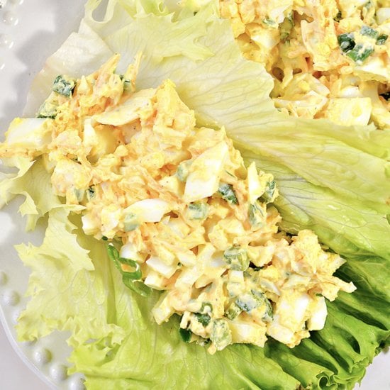 Spicy Egg Salad With Cheddar Cheese