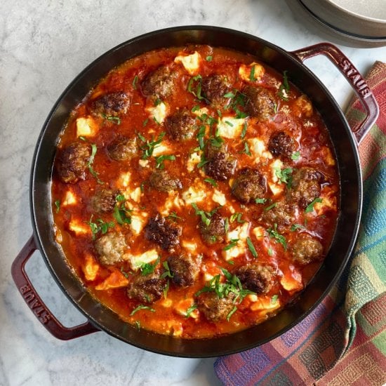 Bean & Sausage Meatball Stew